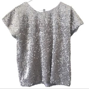 Jennifer Lopez Silver Sequence Shirt